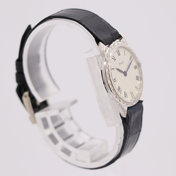 級 ピアジェ ヴィンテージ 750 WG 総重量18.01 g 手巻 シルバー文字盤 レディース腕時計 8476710 10 DIT ABC 17145