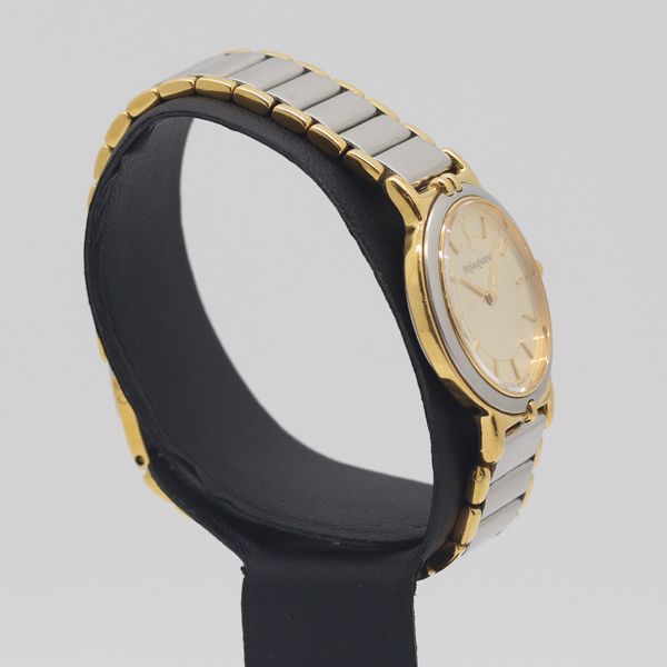 稼働 イブサンローラン 2200-228481 ゴールド文字盤 QZ レディース腕時計 3456000 10 BJY KTU