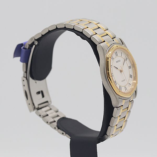 セイコー ルーセント 7 N 01-6510 ホワイト文字盤 QZ メンズ腕時計 3456000 10 BJY KTU