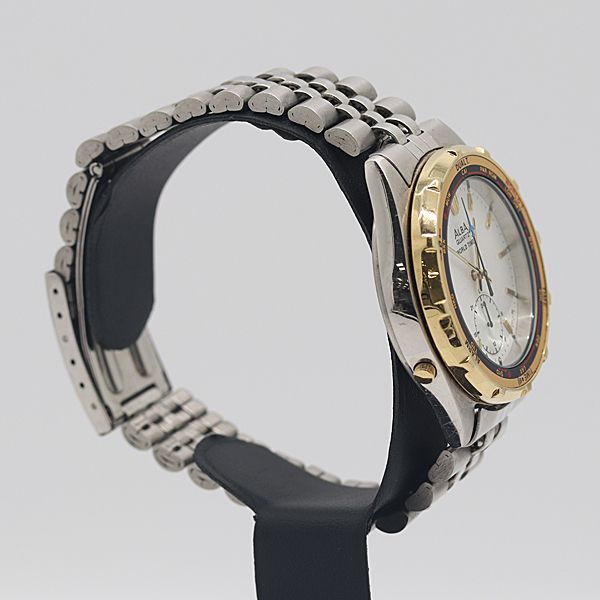 級 セイコー アルバ V 602-7010 ホワイト文字盤 QZ メンズ腕時計 3456000 10 BJY KTU