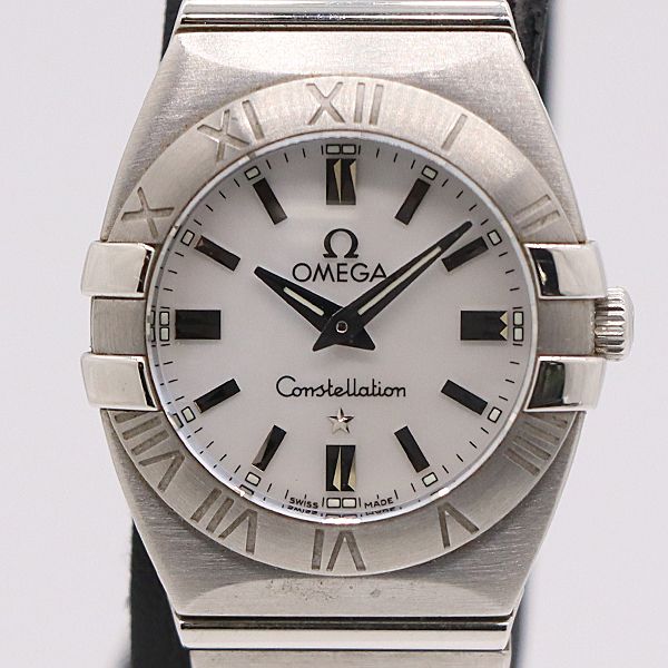 稼働 オメガ コンステレーション 1581.70 QZ シェル文字盤 レディース腕時計 0210210 10PRT KMR ABC 17156