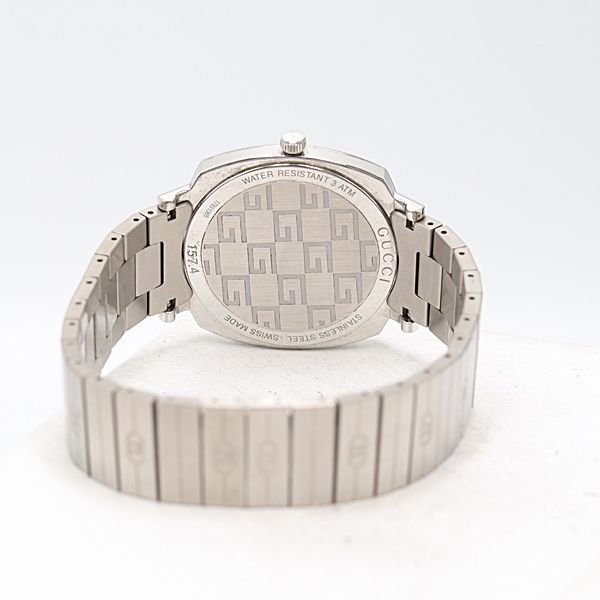  グッチ グリップ 157 4 QZ ホワイト文字盤 メンズ腕時計 0011100 10 YBT SMZ 腕時計(クォーツ) 腕時計(アナログ)