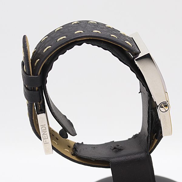 級 保 稼働 フェンディ 5200 G QZ ブラック文字盤 レディース腕時計 5808000 10 PRT SMZ