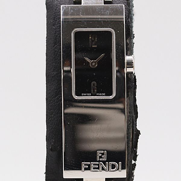 保 稼働 フェンディ 3300L QZ ブラック文字盤 レディース腕時計 0429000 10PRT ABC17185 SMZ