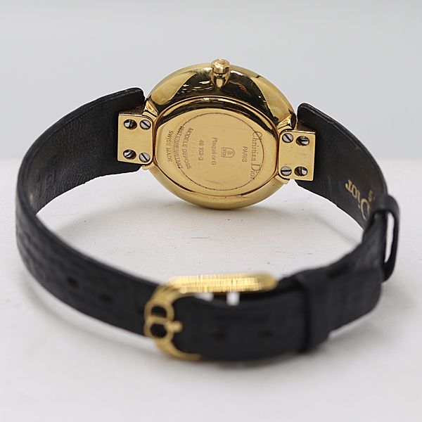  クリスチャンディオール バギラ 46 153-3 571973 QZ ブラック文字盤 レディース腕時計 1397000 10 KHT MST 腕時計(クォーツ) 腕時計(アナログ)