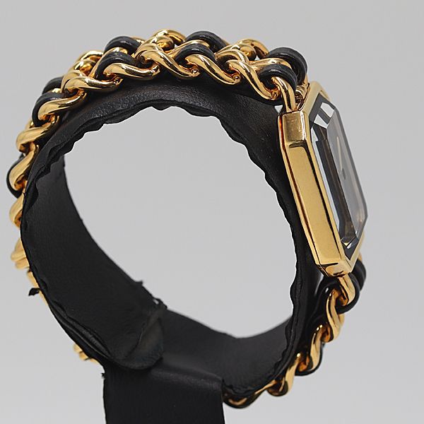 稼働 シャネル H 0001 プルミエールS QZ ブラック文字盤 レディース腕時計 0084810 10 BLT MST