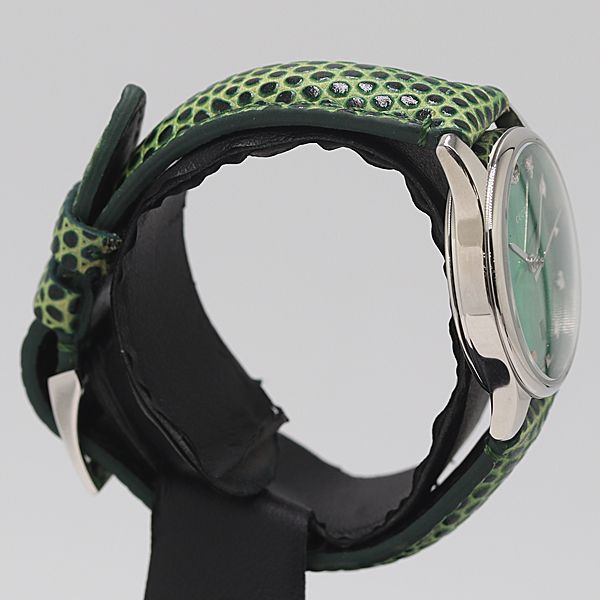 級 グッチ 126.5 Gタイムレス QZ グリーン文字盤 レディース腕時計 0024200 10 BLT MST