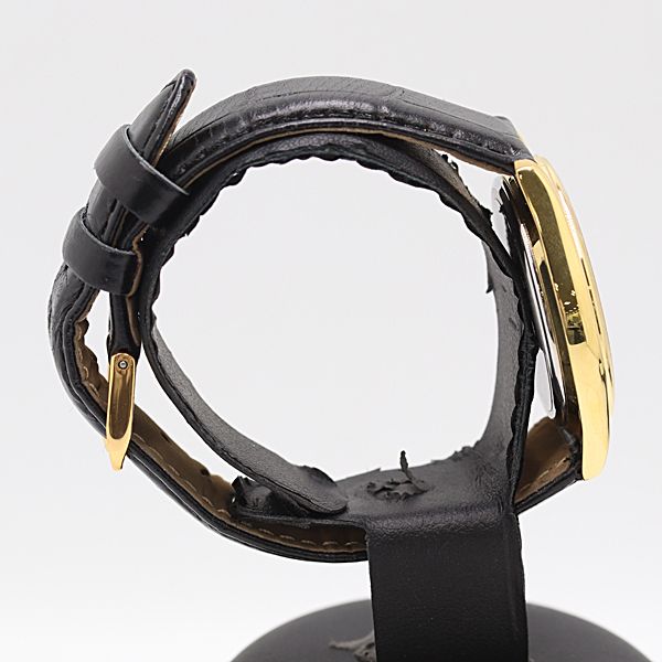 保 稼働 シチズン エコドライブ E 111 S 033284 ソーラー ゴールド文字盤 メンズ腕時計 0506000 10 BLT SMZ