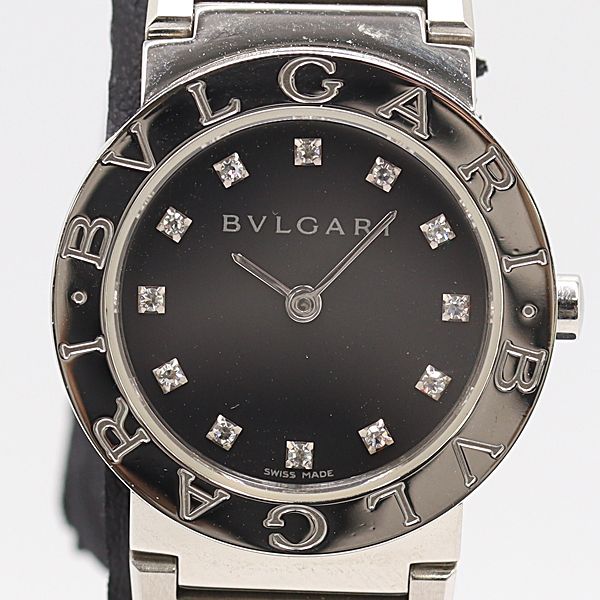 稼働 ブルガリ ブルガリブルガリ BB26SS QZ ブラック文字盤 レディース腕時計 0018700 10RKT ABC17257 SMZ