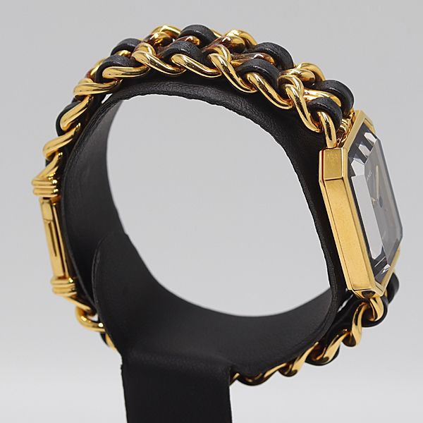 シャネル プルミエール M H 0001 C.M.05740 QZ ブラック文字盤 レディース腕時計 0927410 10 KHT MST