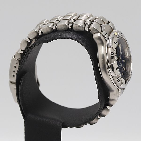 稼働 タグホイヤー プロフェッショナル WH 1315 QZ ブルー文字盤 レディース腕時計 0089100 10 ERT MST