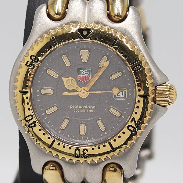 稼働 タグホイヤー プロフェッショナル WG1320 QZ グレー文字盤 レディース腕時計 0046200 10ERT MST ABC17241