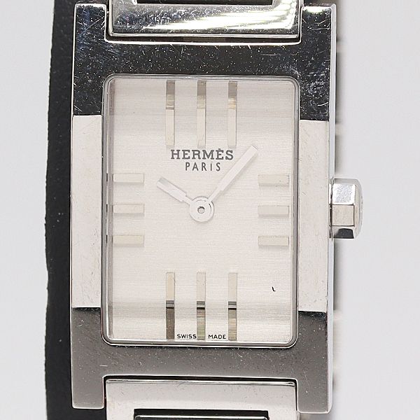 級 保 稼働 エルメス タンデム TA1.210 SS QZ シルバー文字盤 レディース腕時計 0234300 11ANT MST ABC17236