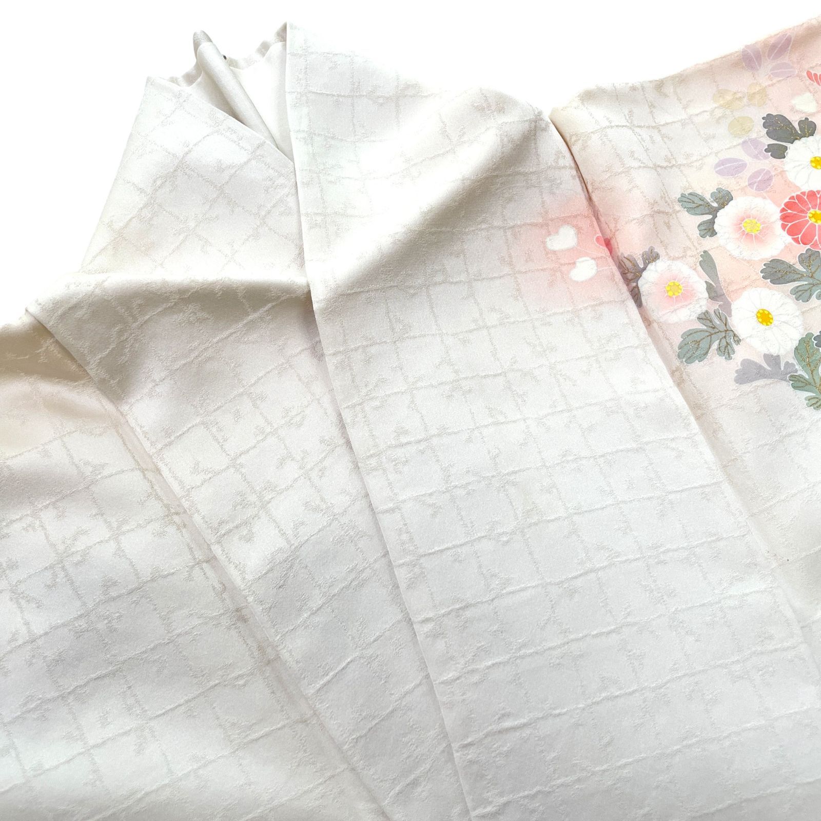 淡い白茶色 着物