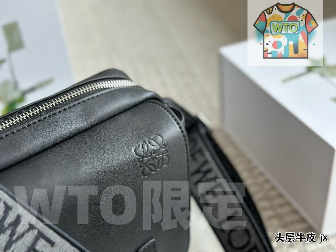 WTO通販 LOEWE Military メンズメッセンジャーバッグ 幅広肩ベルトプリントフラップ-WTO輸入-JFZ88
