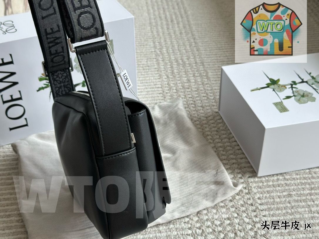  WTO通販 LOEWE Military メンズメッセンジャーバッグ 幅広肩ベルトプリントフラップ-WTO輸入-JFZ 88 トートバッグ バッグ