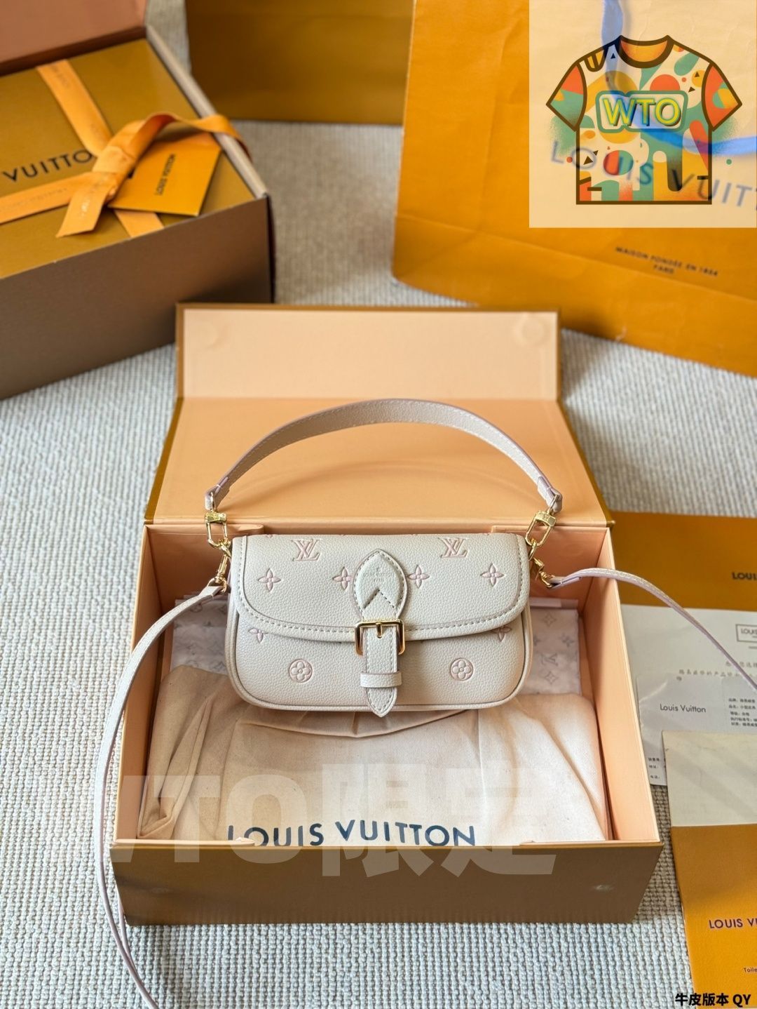 WTO通販 LV Nano Diane Strawberry Milk Bag ルイヴィトン ナノ ダイアン ストロベリーミルク バッグ -WTO輸入-MID95