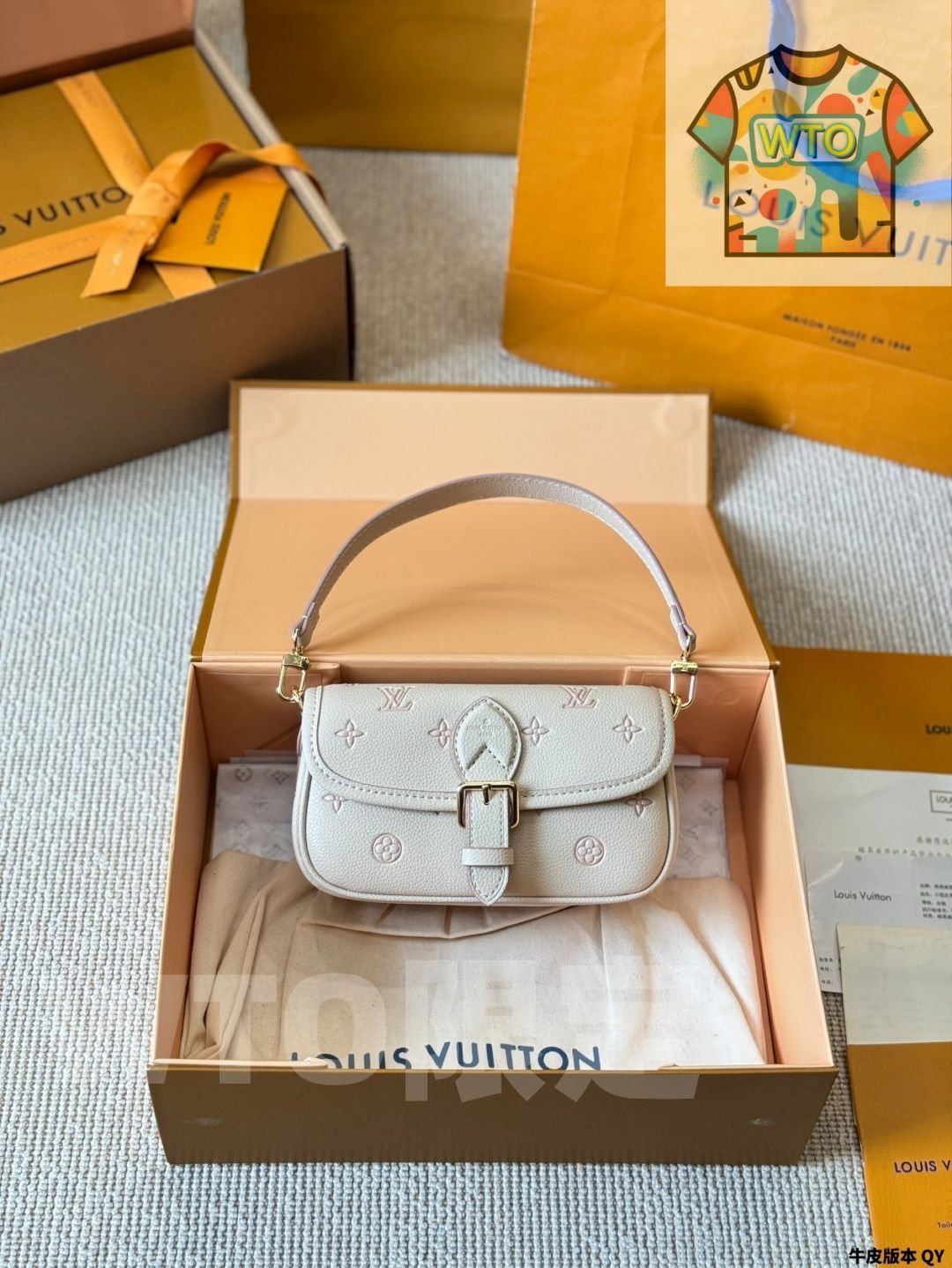 WTO通販 LV Nano Diane Strawberry Milk Bag ルイヴィトン ナノ ダイアン ストロベリーミルク バッグ -WTO輸入-MID95