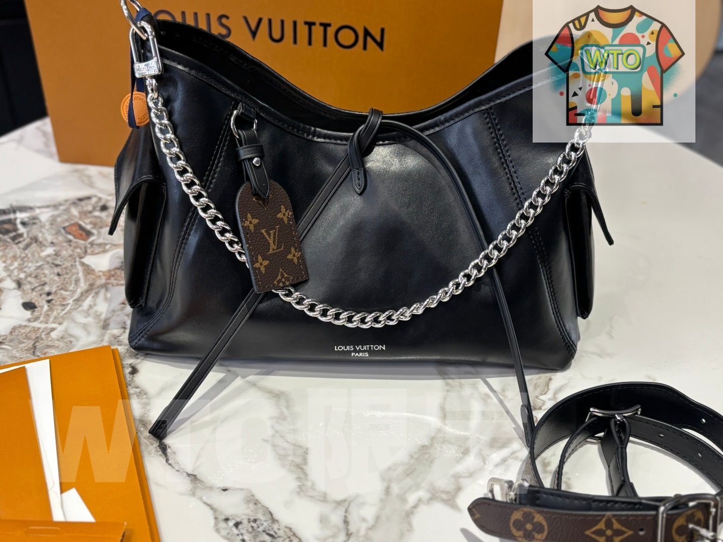 品質保証で、高速配送 ！ WTO通販 CARRYALL DARK ミドルサイズ ハンドバッグ-WTO輸入-GHD98 商品説明もしっかり。