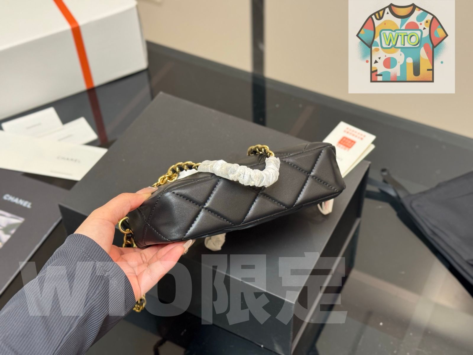  WTO通販 Chanel 23 B G Coin Boston Bag ゴールドコイン ボストンバッグ-WTO輸入-PCG 77 トートバッグ バッグ