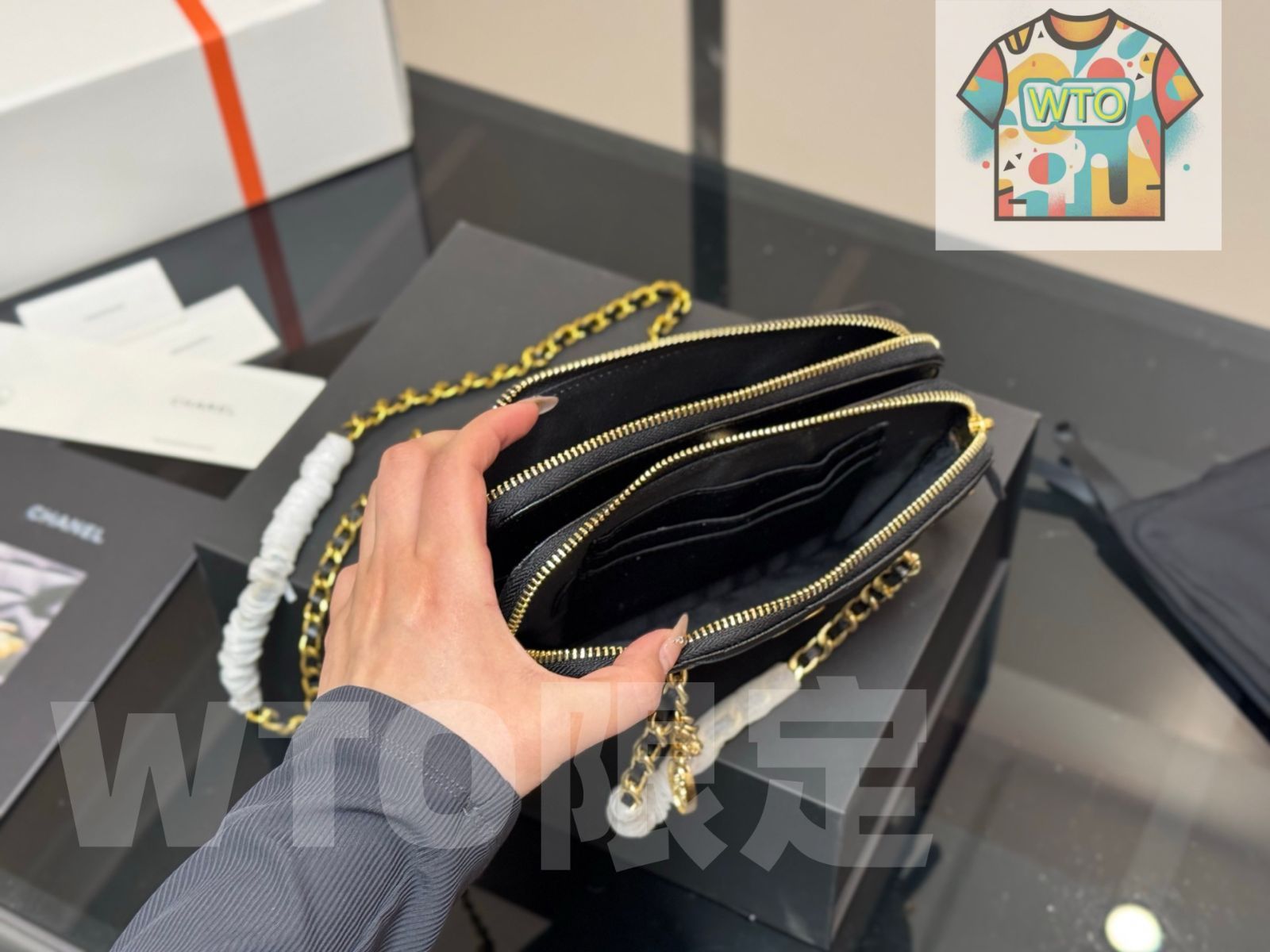 WTO通販 Chanel 23B G Coin Boston Bag ゴールドコイン ボストンバッグ-WTO輸入-NWV68