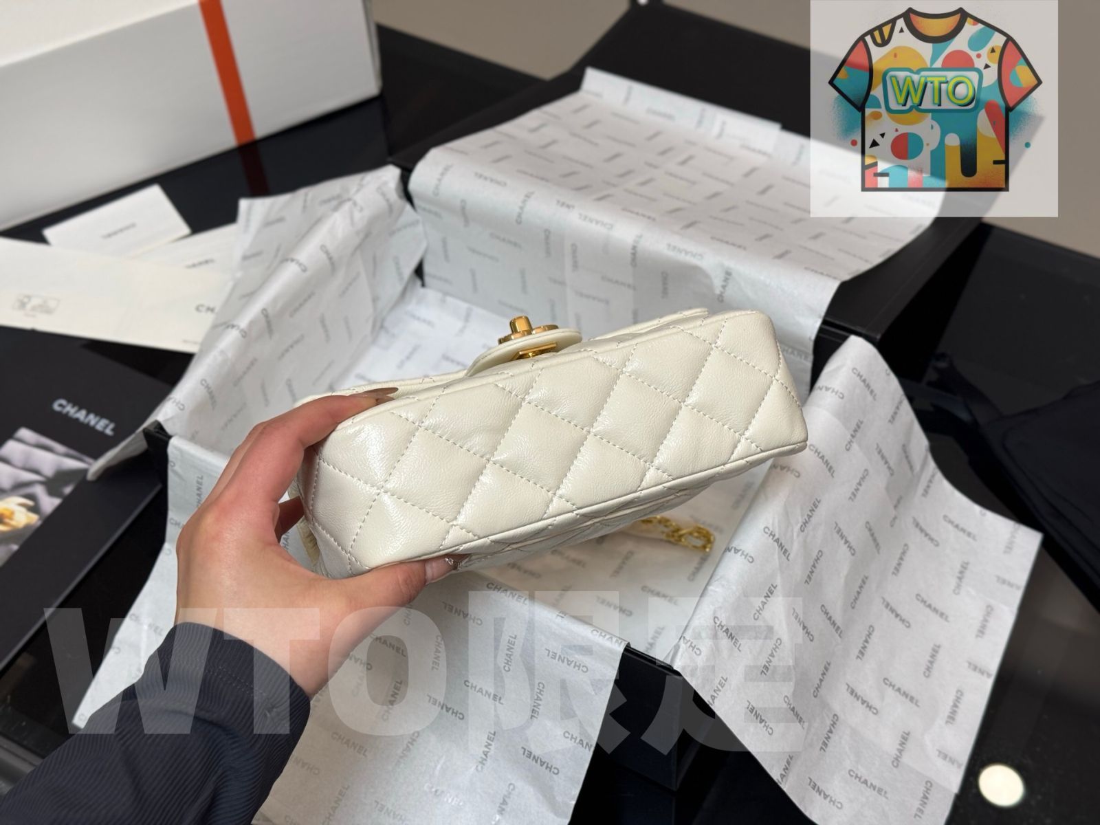  WTO通販 Chanel 23 s Mini CF ハンドル ミニクラッシュフラップ-WTO輸入-BJF 20 トートバッグ バッグ