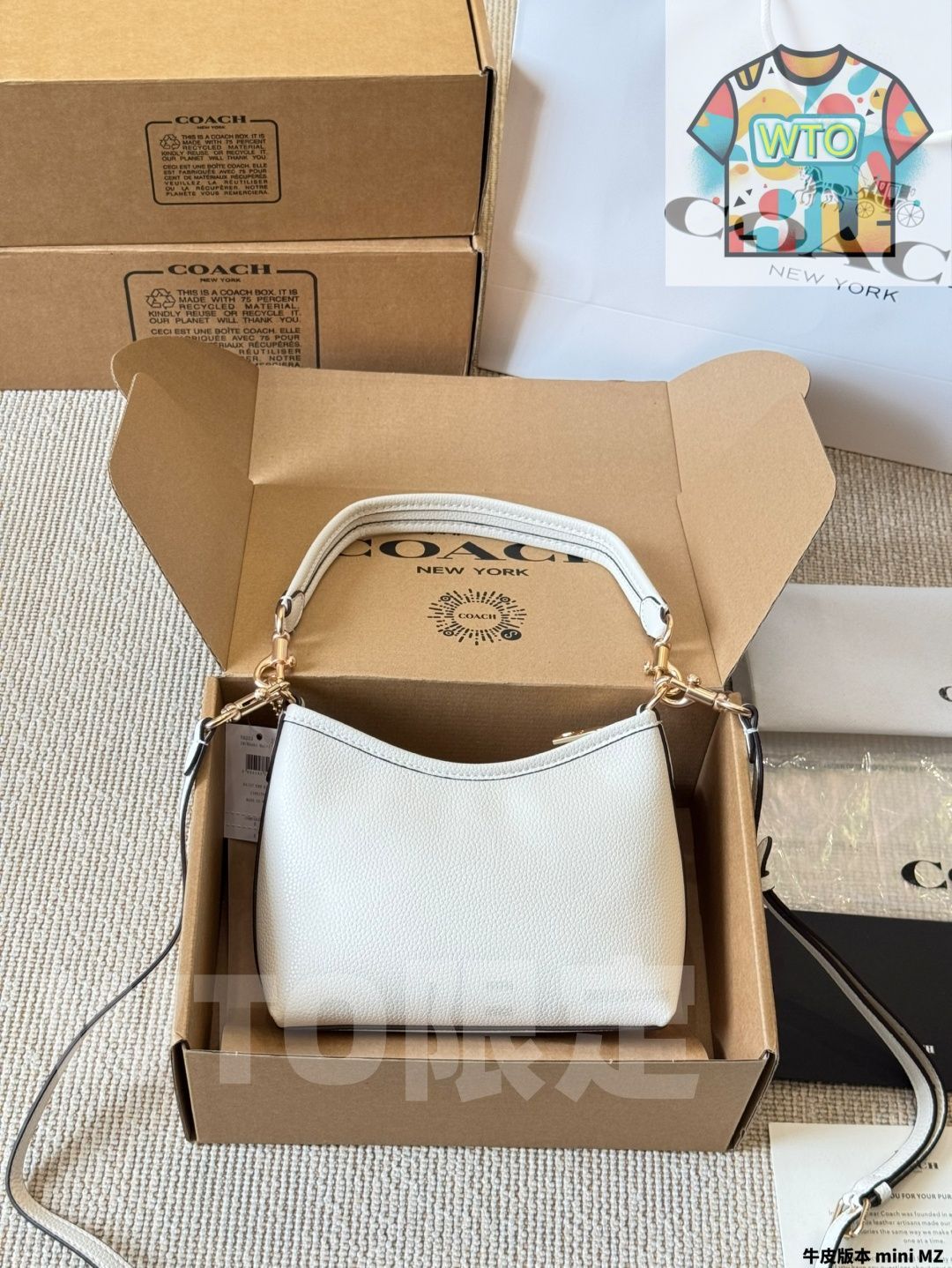 WTO通販 COACH New Laurel 19 Mini Rogue Bag クーチ ニュー ローレル 19 ミニ ローグ バッグ -WTO輸入-KOD07