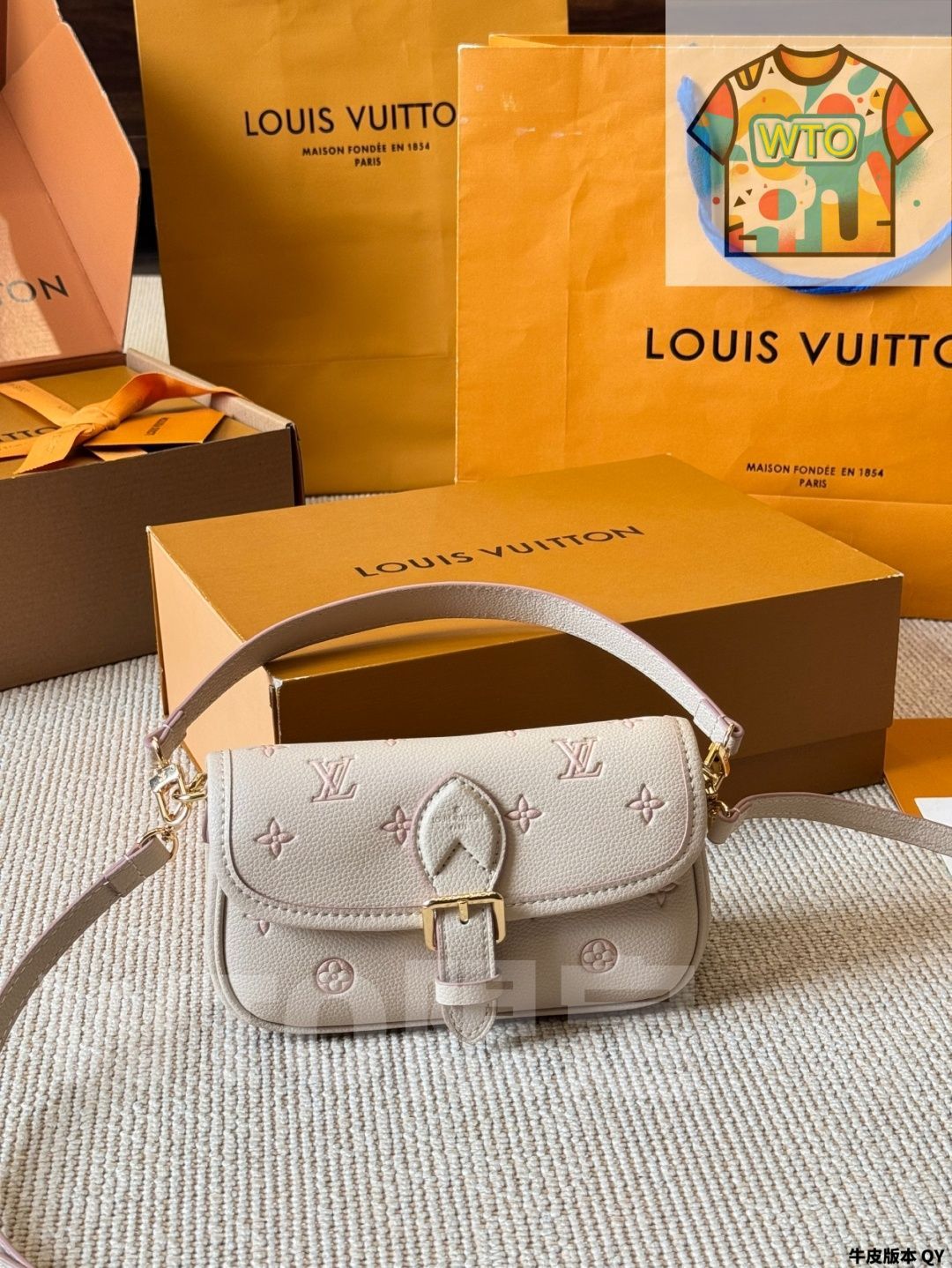  WTO通販 LV Nano Diane Strawberry Milk Bag ルイヴィトン ナノ ダイアン ストロベリーミルク バッグ -WTO輸入-MID 95 トートバッグ バッグ