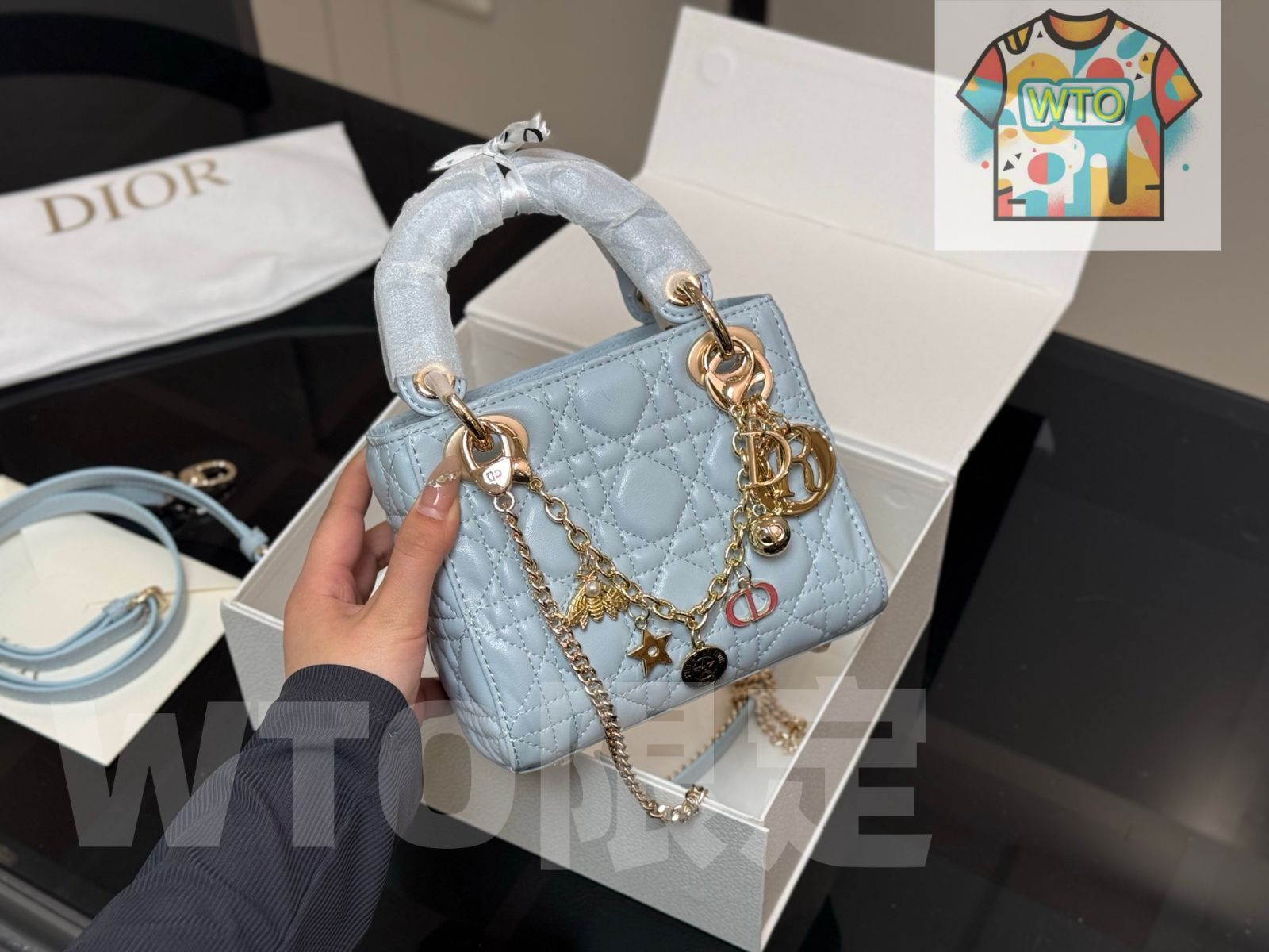 WTO通販 DIOR Lady Dior ライディオール サイドストラップ バージョン-WTO輸入-XEQ53