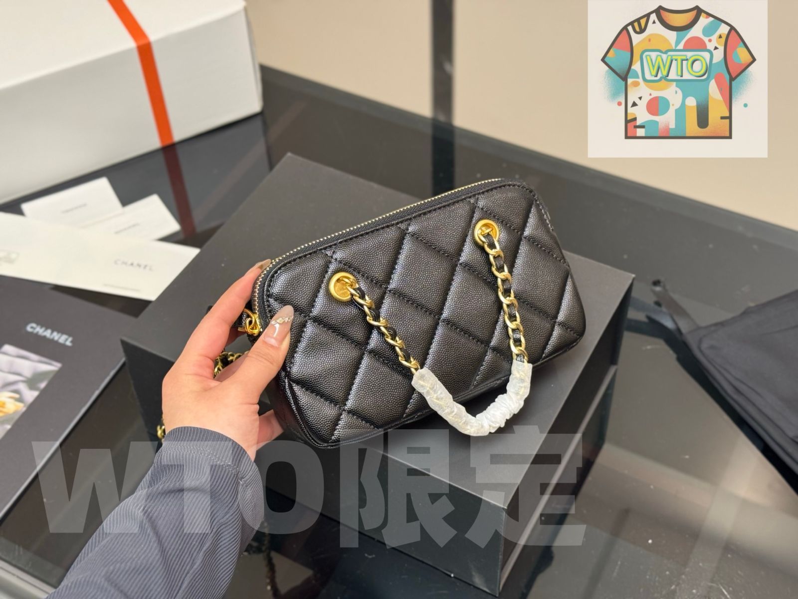  WTO通販 Chanel 23 B G Coin Boston Bag ゴールドコイン ボストンバッグ-WTO輸入-NWV 68 トートバッグ バッグ