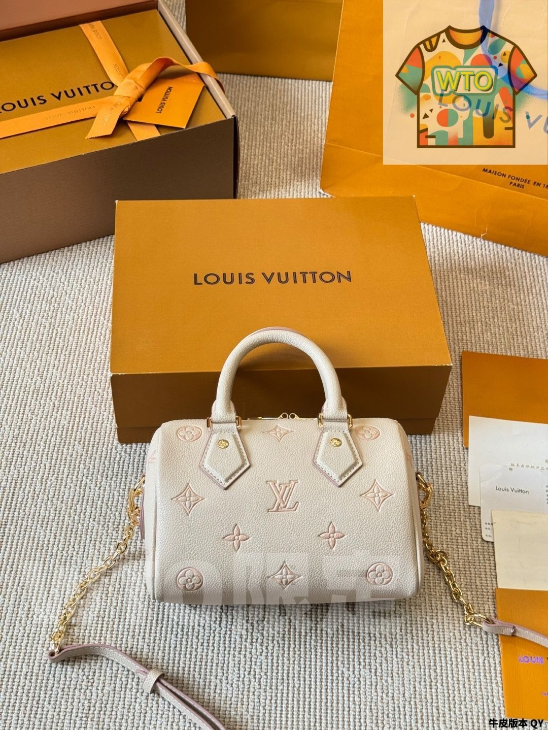 WTO通販 LV Speedy 20 Strawberry Milk 2025 SS ルイヴィトン スピーディ 20 ストロベリーミルク 2025 春夏 -WTO輸入-OIO11