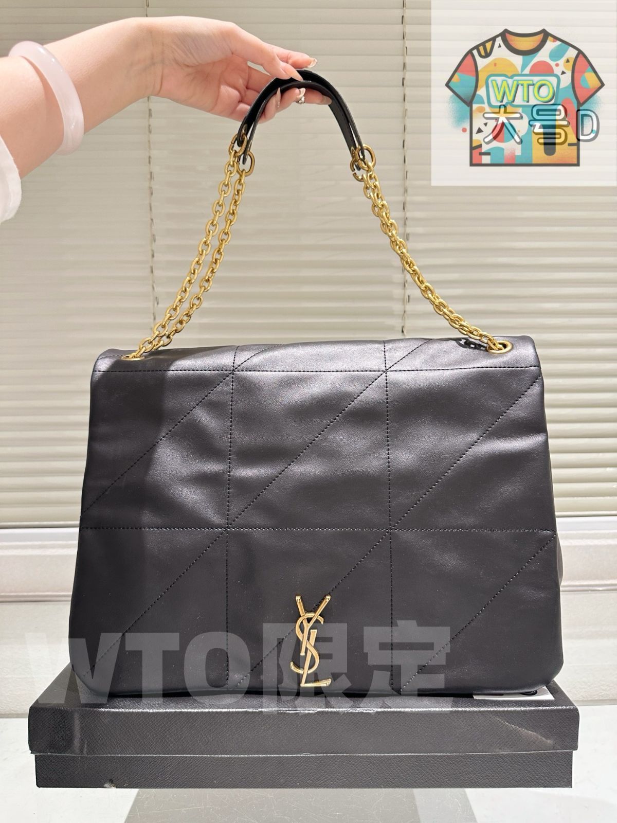 WTO通販 YSL Jamie Shopper Bag 40×27cm イエス サンローラン ジェイミー ショッパーバッグ 40×27cm -WTO輸入-IUI10