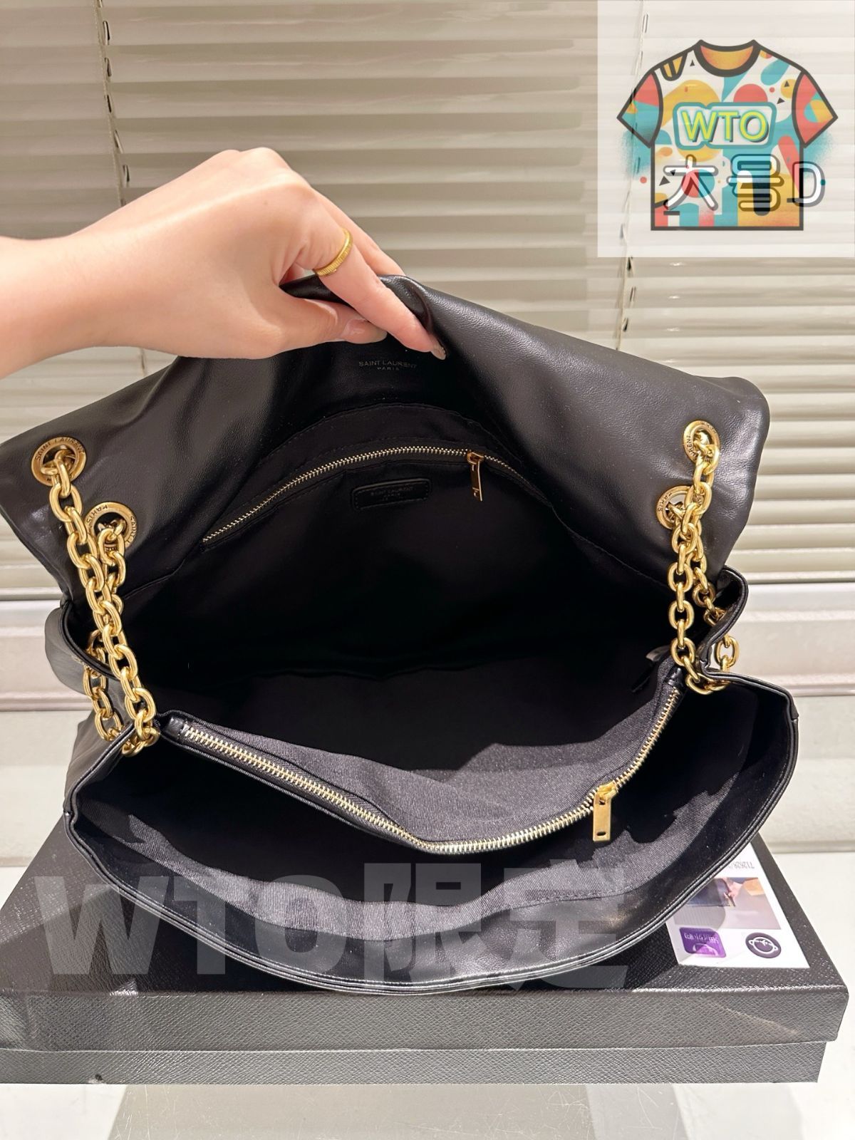 品質保証で、高速配送！ WTO通販 YSL Jamie Shopper Bag 40×27cm イエス サンローラン ジェイミー ショッパーバッグ 40×27cm -WTO輸入-IUI10