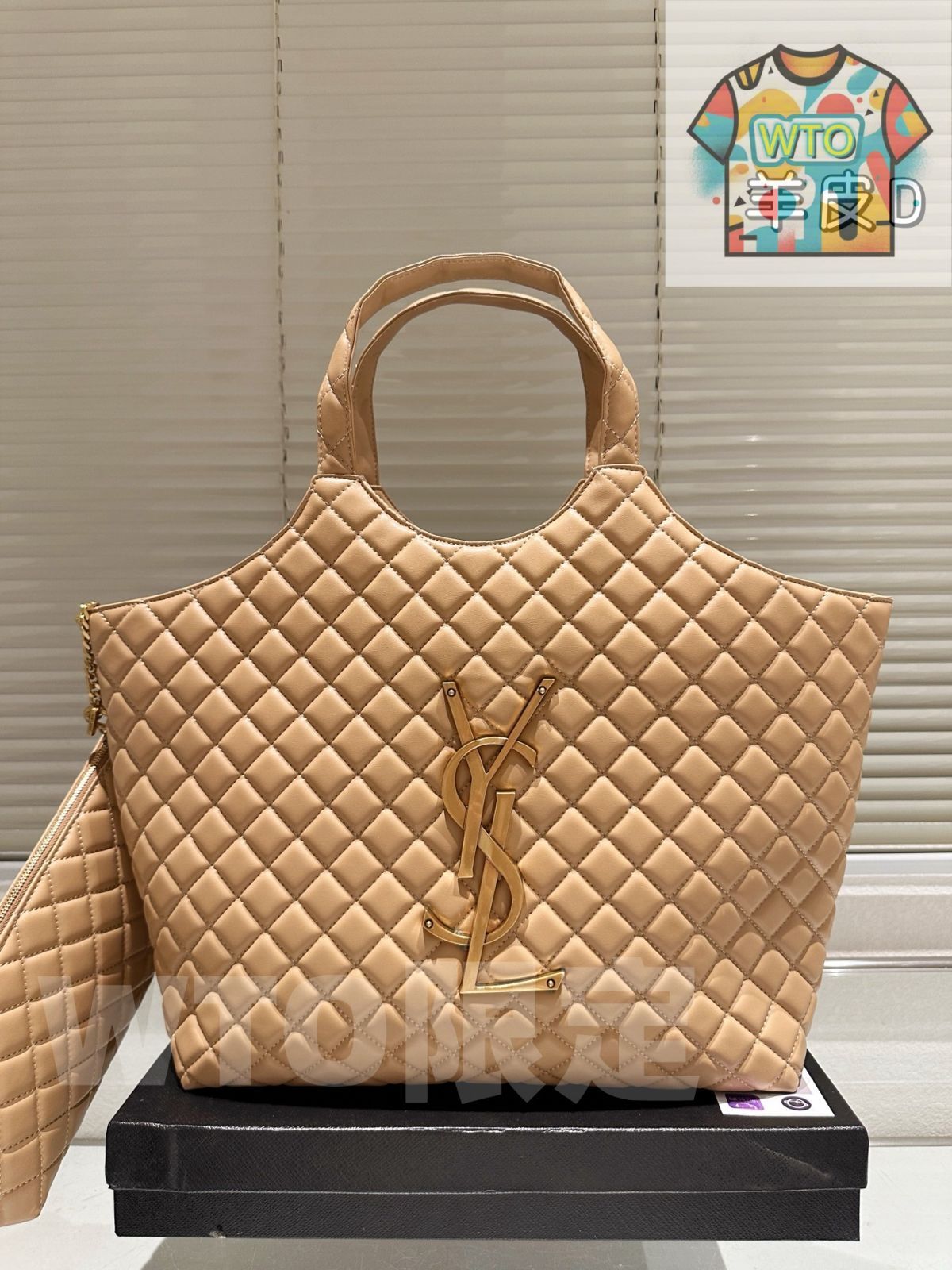 WTO通販 YSL Gaby Quilted Shopper Bag イエス サンローラン ガビー キルテッド ショッパーバッグ -WTO輸入-UQW63