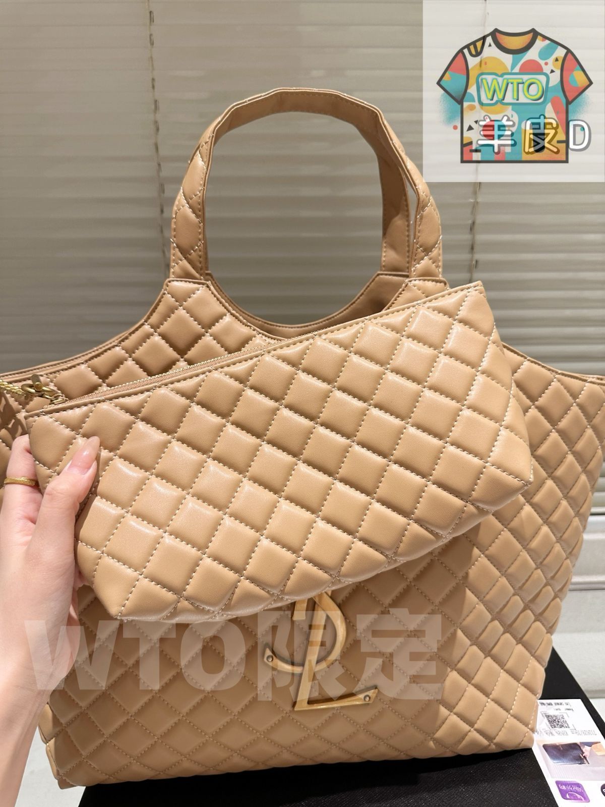  WTO通販 YSL Gaby Quilted Shopper Bag イエス サンローラン ガビー キルテッド ショッパーバッグ -WTO輸入-UQW 63 トートバッグ バッグ
