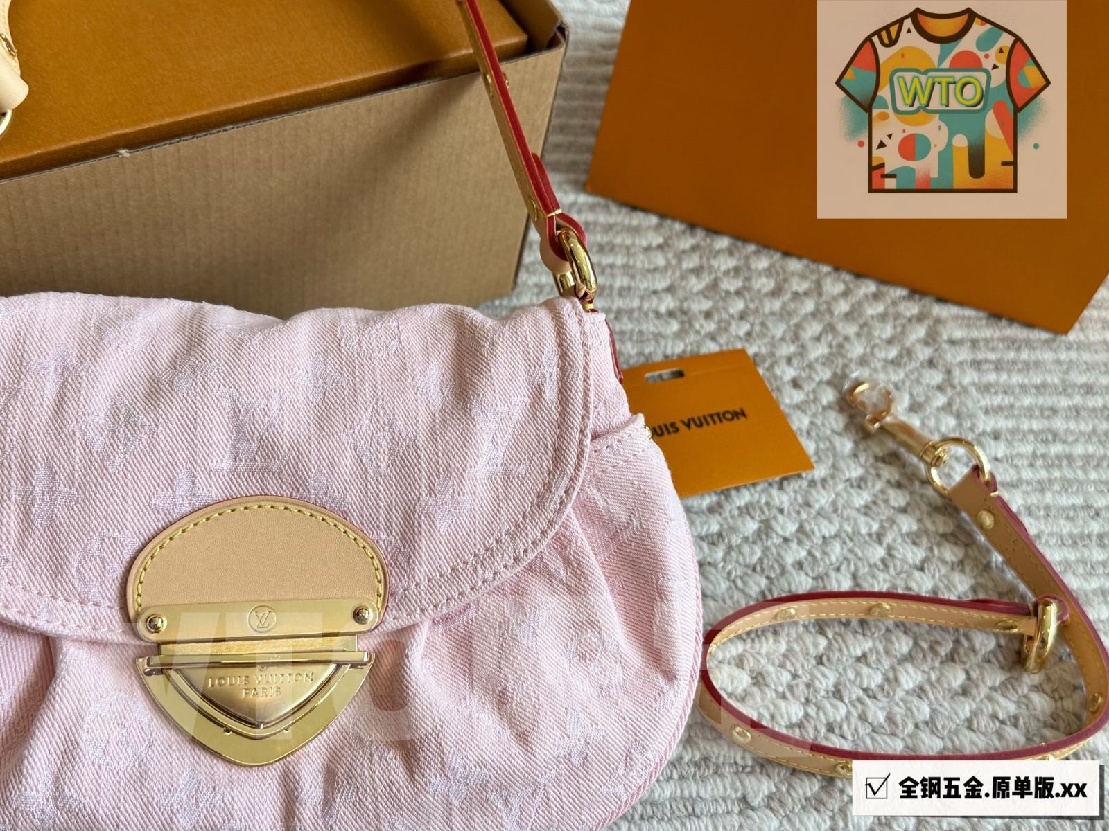 WTO通販 Vintage Denim Bag ヴィンテージデニムバッグ-WTO輸入-KDK18