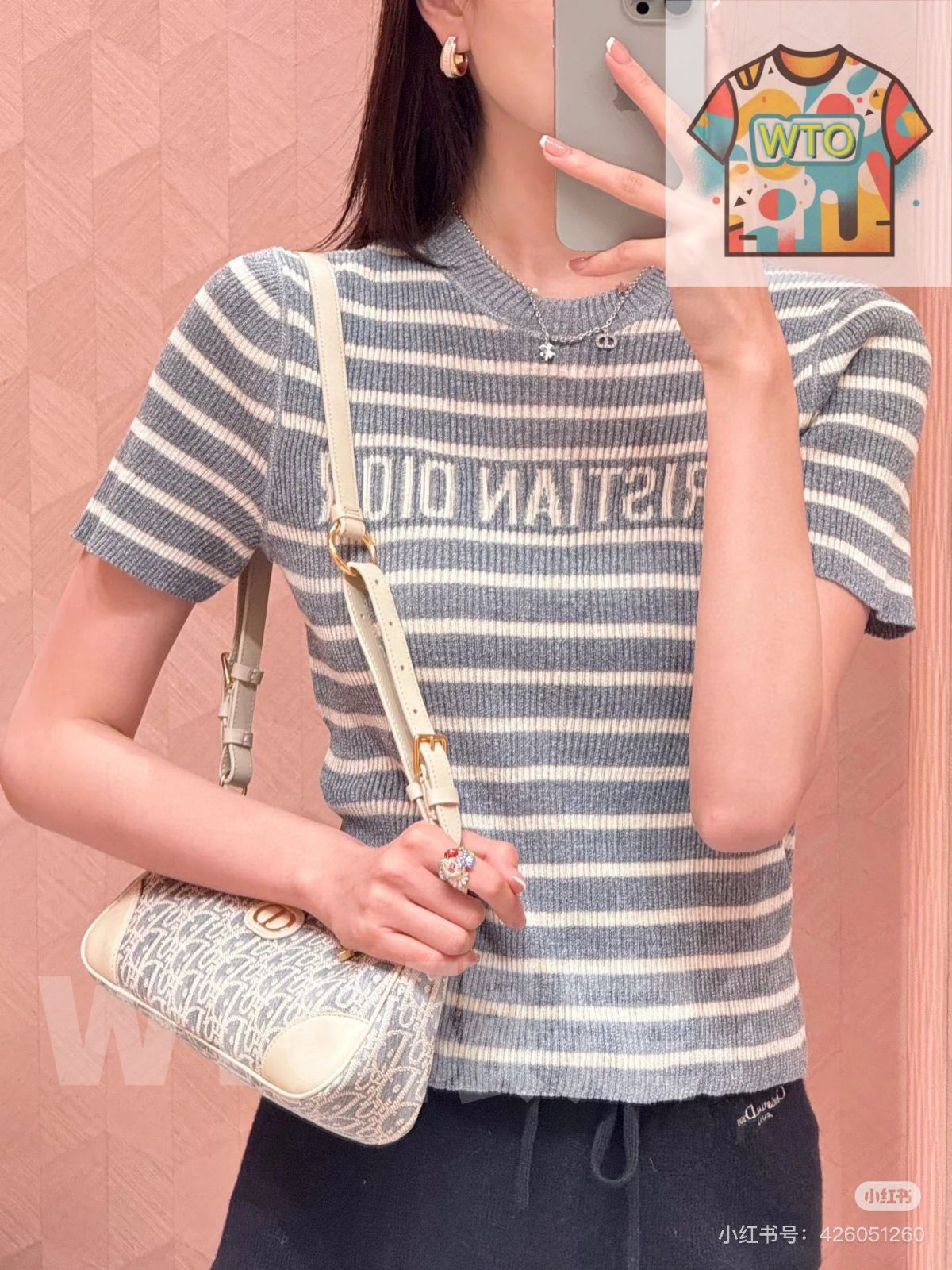  WTO通販 DIOR Baguette Hobo Underarm Bag ディオール バゲット ホボ アンダーアームバッグ-WTO輸入-CNU 11 トートバッグ バッグ