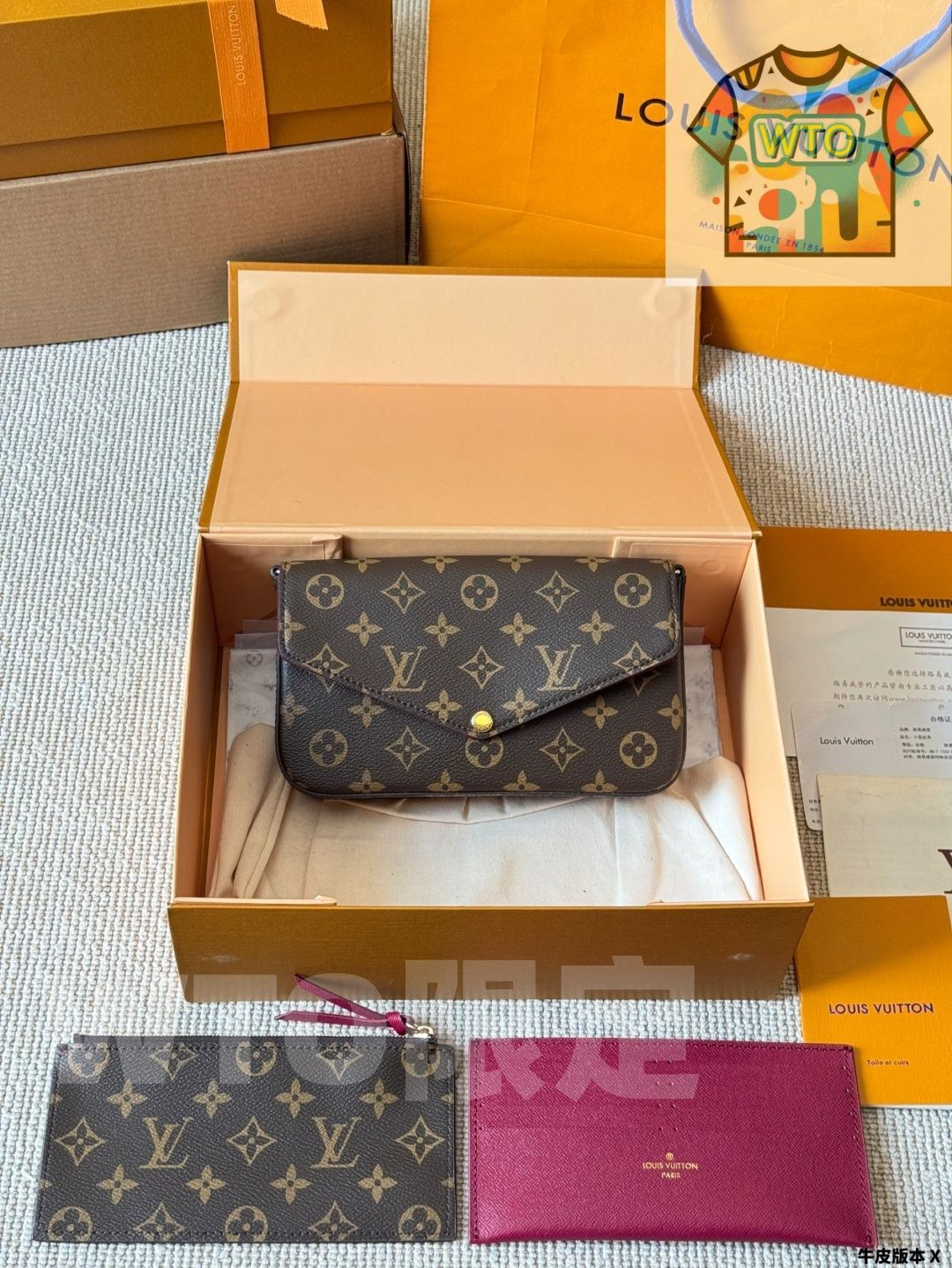 WTO通販 LV 2025 年式 ポシェット フェリシー チェーンバッグ1-WTO輸入-OMH94