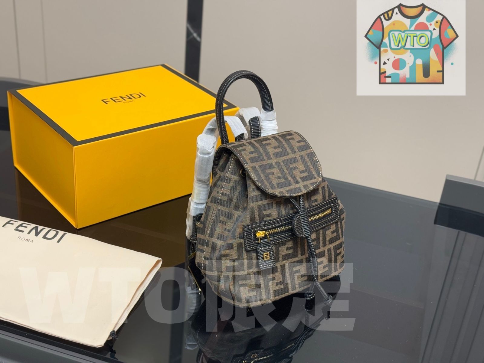 WTO通販 Fendi ヴィンテージ ダブルショルダーバッグ1-WTO輸入-HIZ01