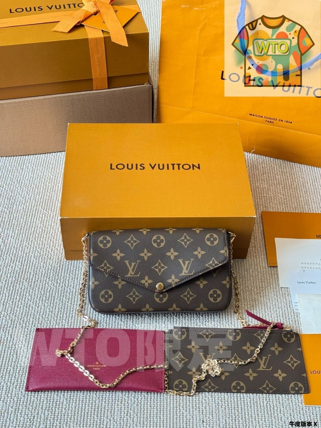  WTO通販 LV 2025 年式 ポシェット フェリシー チェーンバッグ1-WTO輸入-OMH 94 トートバッグ バッグ