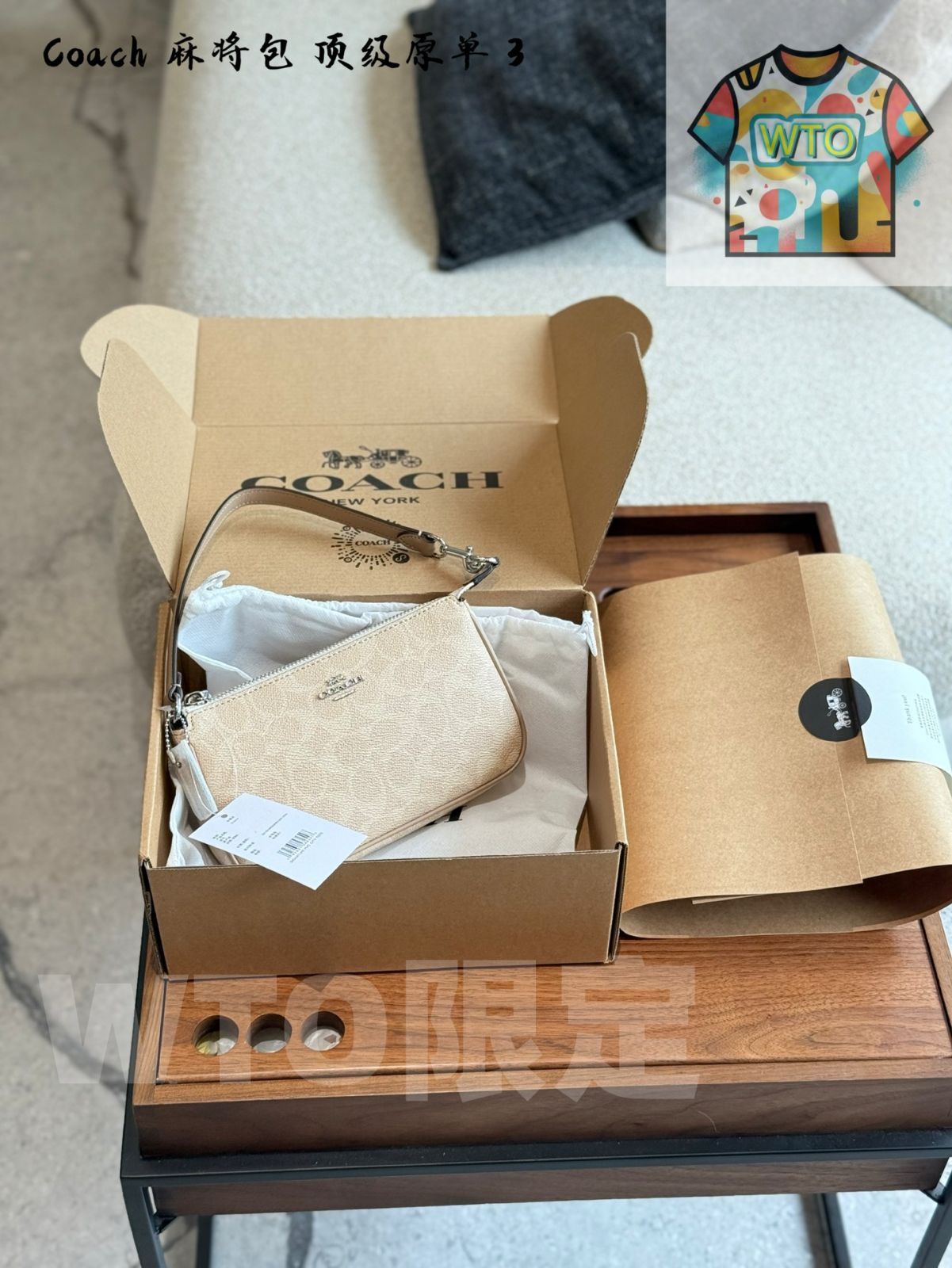  今日 COACH ニューノリタ マージャンバッグ 19 - Soft Cream Color-WTO輸入1 トートバッグ バッグ