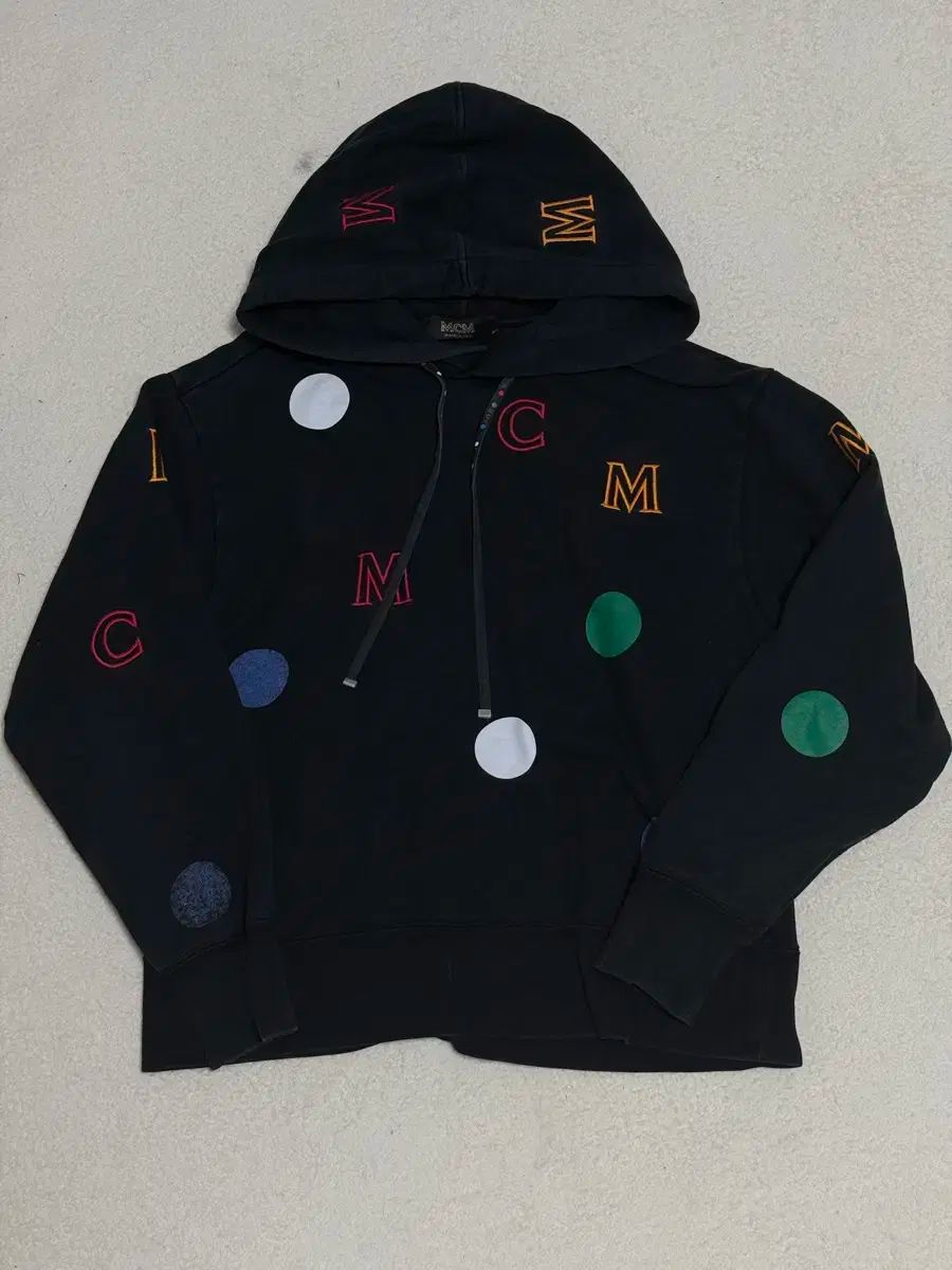 MCM ブラック ロゴ フーディー Tシャツ S