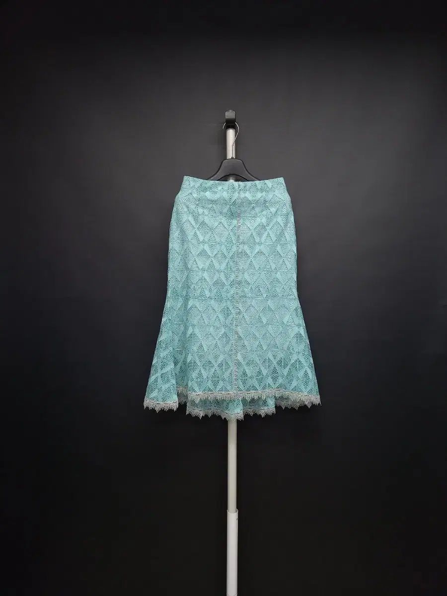 ミシャ 春夏 レースエンブロイダリー ロング スカート 44 スリム 55