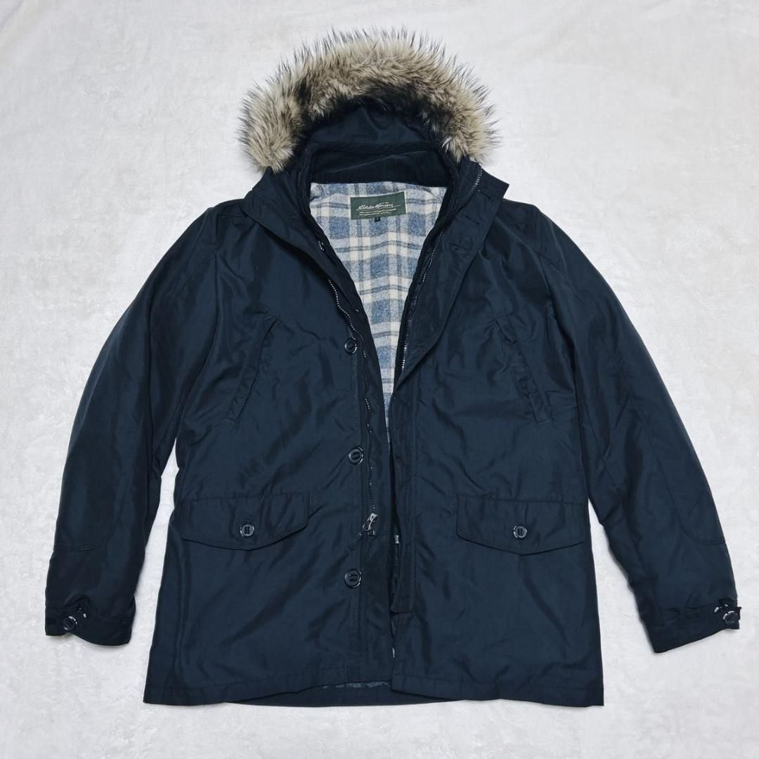 エディバウアー キルティングライナー ファー付き ジャケット L