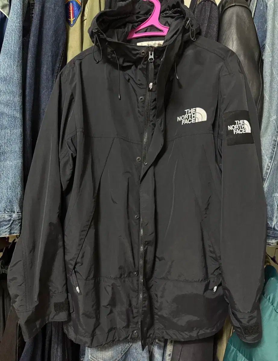 THE NORTH FACE ザノースフェイス 白 ラベル ウィンドブレーカー L