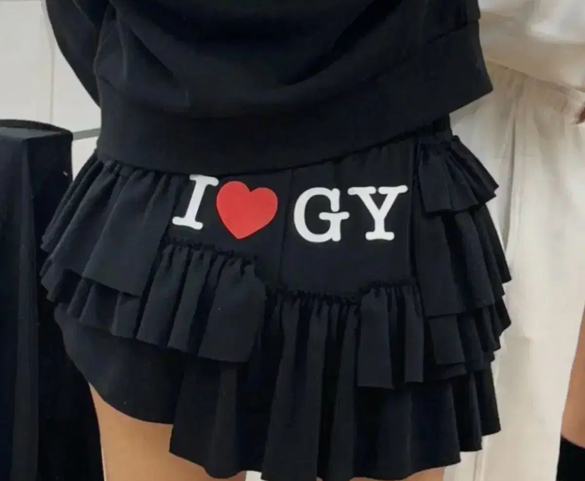 アイラブ グロウニー フリル スカート ブラック