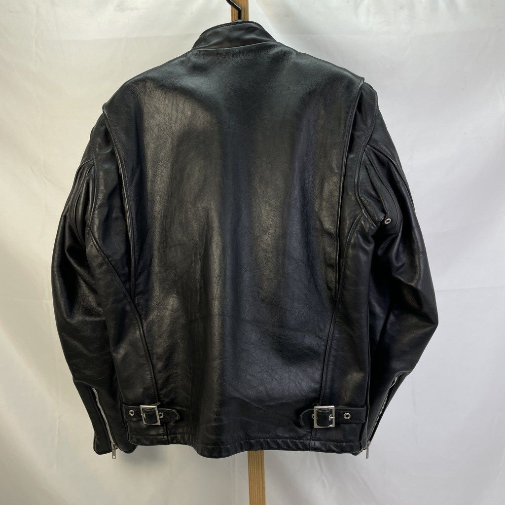 01w-5658 ショット schott 641 シングルライダースジャケット ライナー付き ブラック サイズ38 メンズ アウター レザー 品