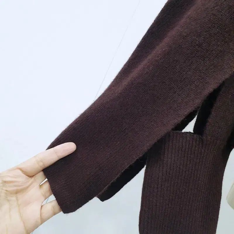  シスレー 22 fw ウール100 ケープ型ニット 長袖 ニット セーター