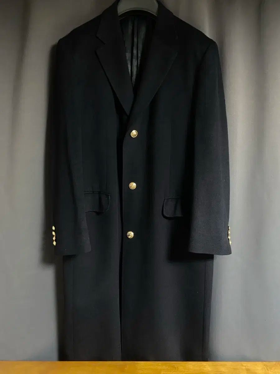 Maestro ピュア カシミア ロングコート ネイビー 100