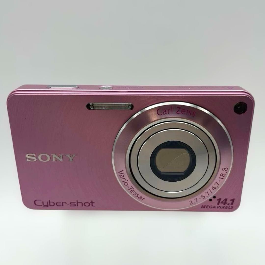 動作OK SONY DSC-W350 P ピンク 有効1410万画素 光学4倍 コンパクトデジカメ コンデジ ソニー Cyber-shot サイバーショット